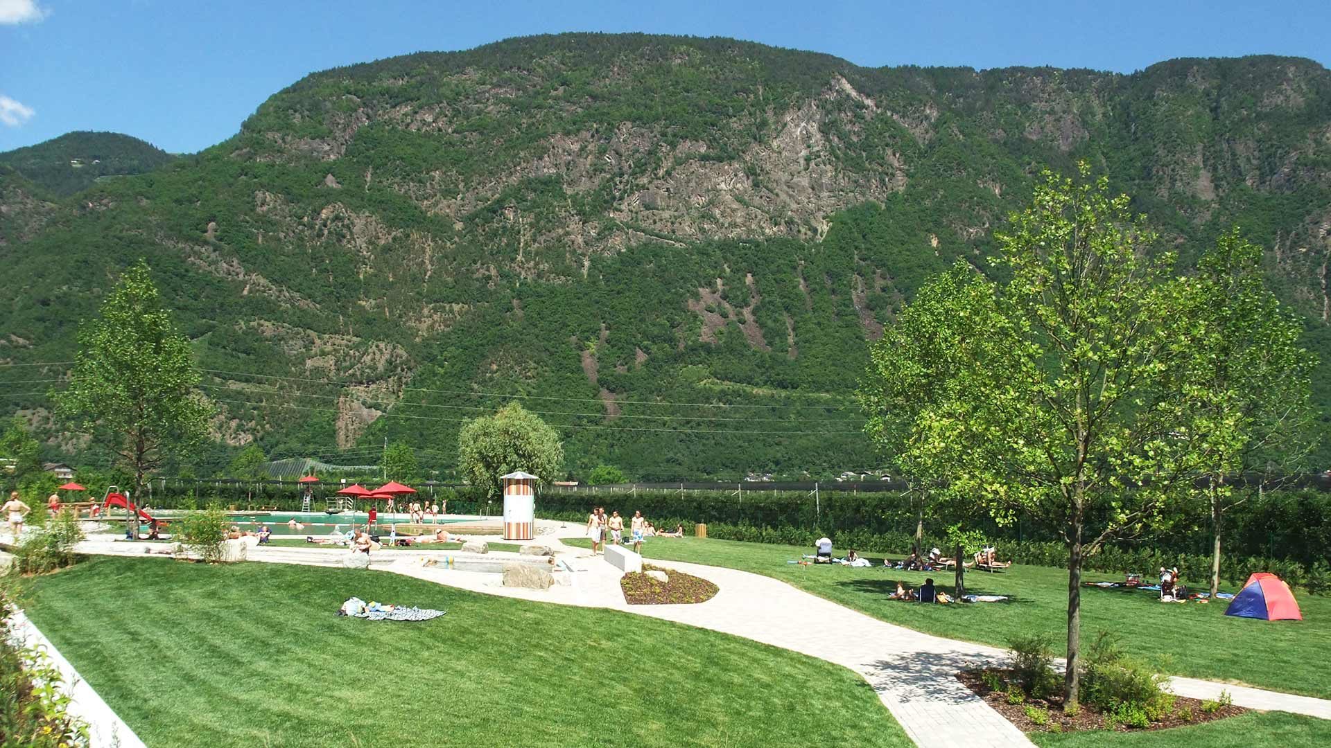 Naturbad Gargazon in Südtirol