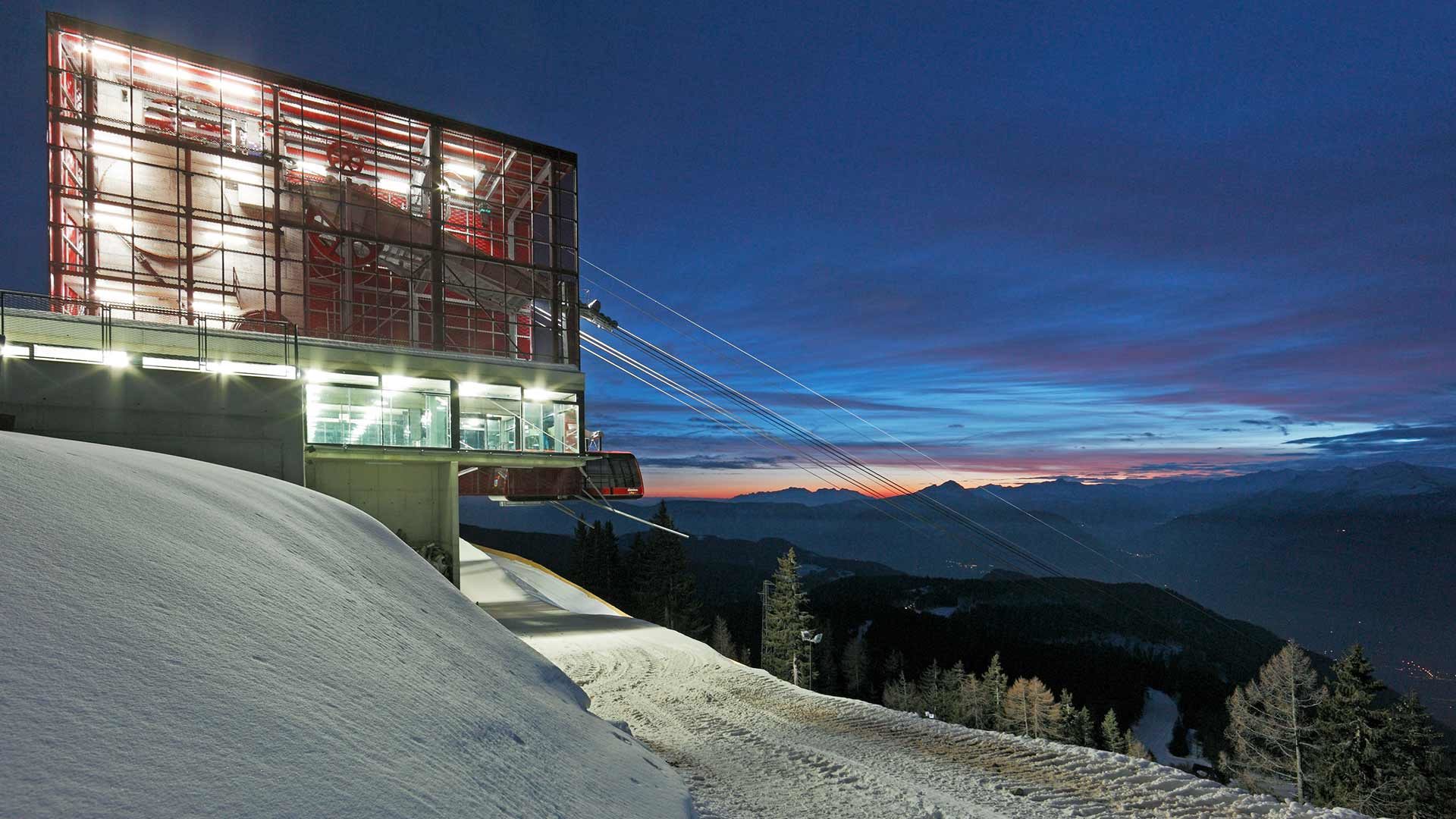 Skigebiet Meran 2000 - Abendstimmung