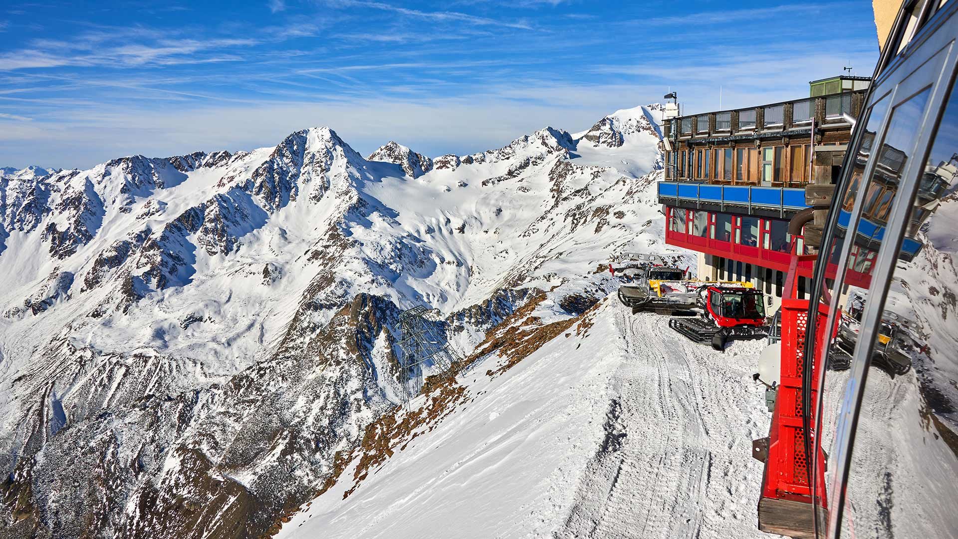 Bergstation der Gletscherbahn - Schnals