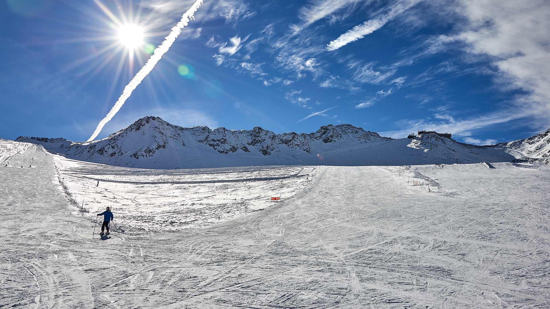 Skigebiet im Schnalstal