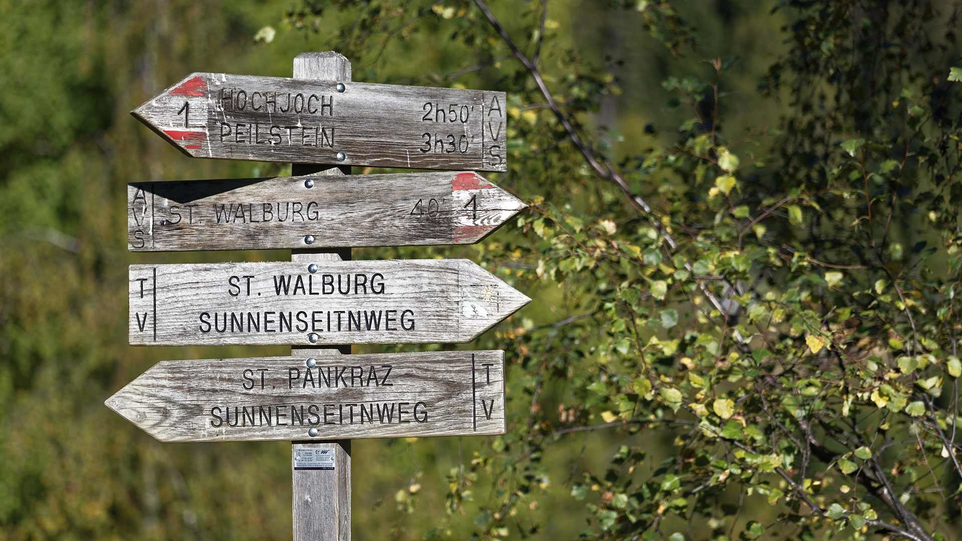 Sunnseitnweg in St. Walburg